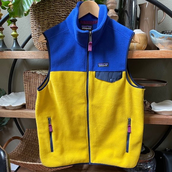 Patagonia Other - Patagonia Vest Blue Yellow Men’s Size M